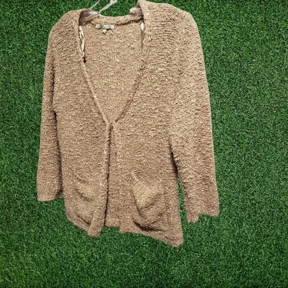 Style me petites popcorn cardigan size S  mocha - Picture 3 of 7